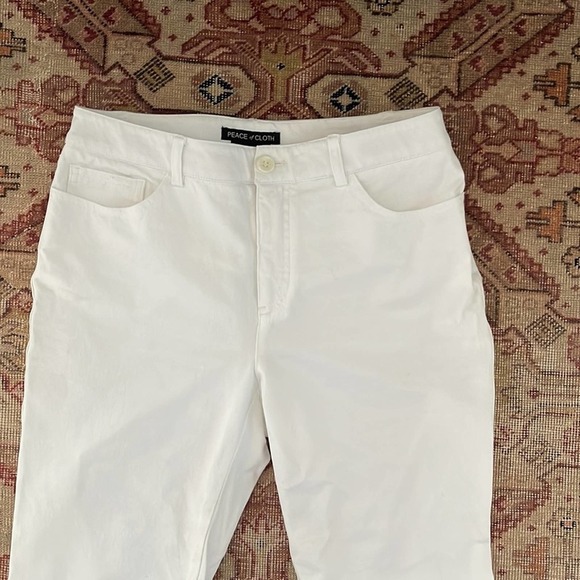 PEACE of CLOTH White Fashion Jeans in WHITE size 4 - Picture 3 of 9